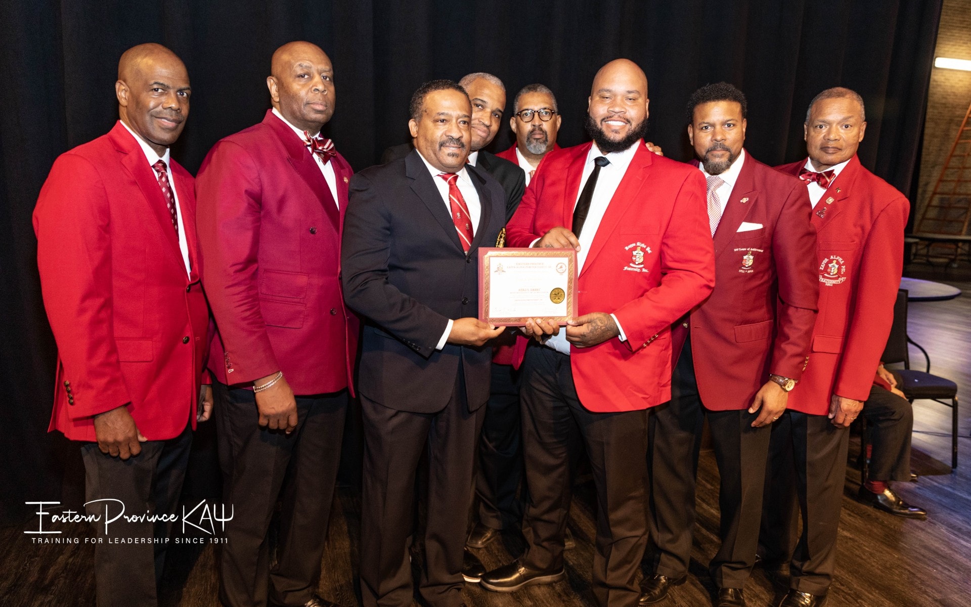 BMAC Chapter members of Kappa Alpha Psi at an Eastern Province award ceremony